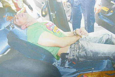 Sean Knight was fast asleep when police knocked on the window of his Chevrolet Aveo.